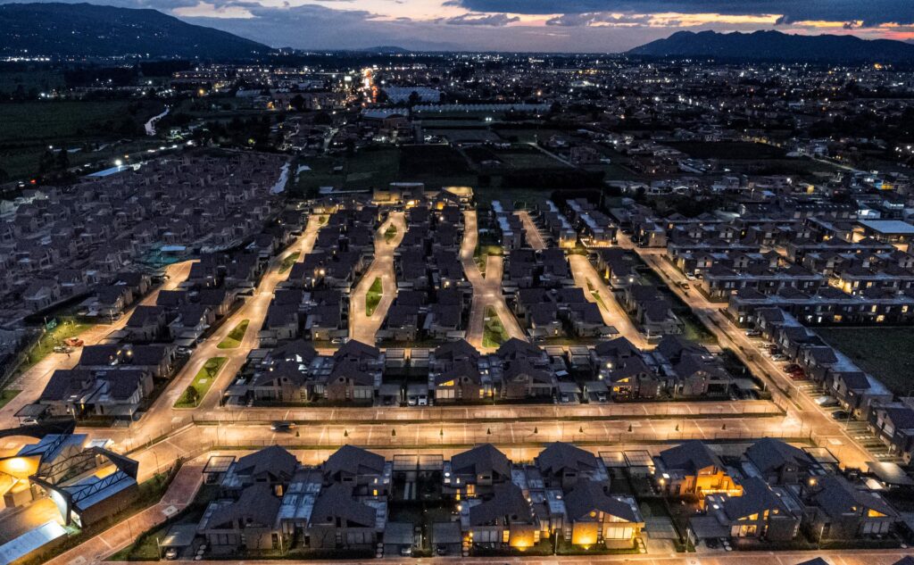 Casas de la Pradera Cenital nocturna