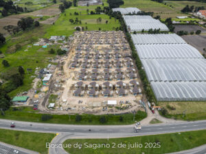 Foto de avance de obra del proyecto Bosques de Sagano del 2 de julio de 2025