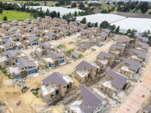 Foto de avance de obra del proyecto Bosques de Sagano del 2 de julio de 2025