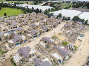 Foto de avance de obra del proyecto Bosques de Sagano del 2 de julio de 2025