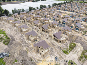 Foto de avance de obra del proyecto Bosques de Sagano del 2 de julio de 2025