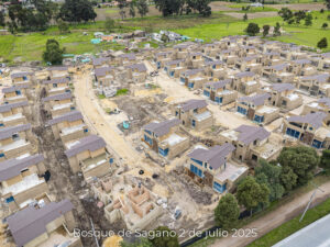 Foto de avance de obra del proyecto Bosques de Sagano del 2 de julio de 2025
