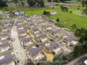 Foto de avance de obra del proyecto Bosques de Sagano del 2 de julio de 2025