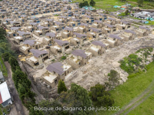 Foto de avance de obra del proyecto Bosques de Sagano del 2 de julio de 2025