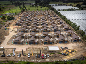 Foto de avance de obra del proyecto Bosques de Sagano