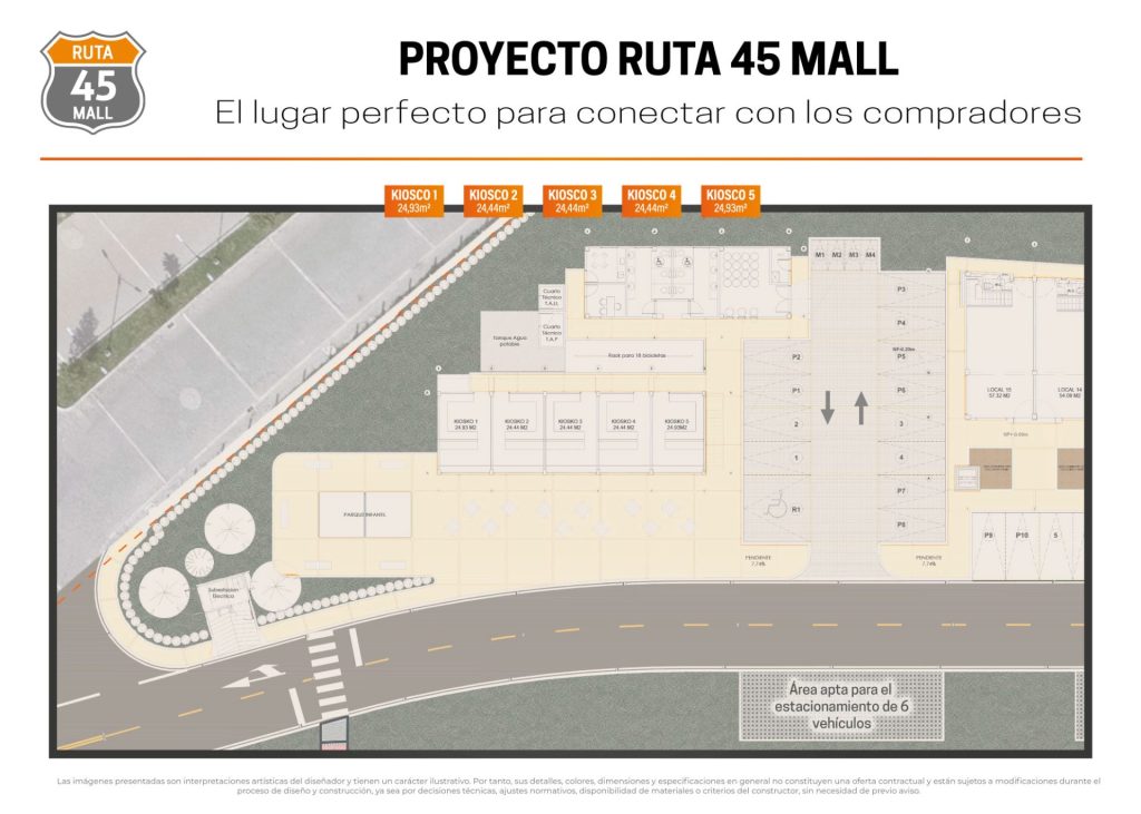 Urbanismo Centro comercial Ruta 45 Mall en Cajicá