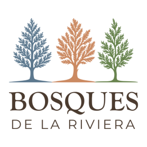 Logotipo de Bosques de la Riviera, desarrollo residencial en Cajicá con casas en entorno natural
